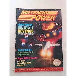 Vintage Nintendo Power 1991  Megaman Dr. Wily’s Revenge Volume 27 W/ Poster!